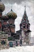 Nikolay Nikanorovich Dubovskoy St. Basil's Cathedral Spain oil painting artist